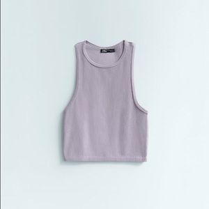 Zara Limitless Contour Collection Lilac Seamless Tank